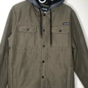 Hurley Men's Ostrom Sherpa Lined Hooded Jacket— S/P